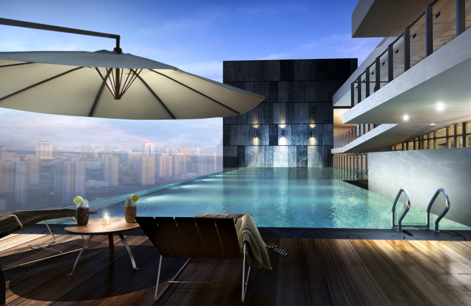 Roof Top Pool - Central SOHO @ Central Residence Roof Top Pool - Central SOHO @ Central Residence